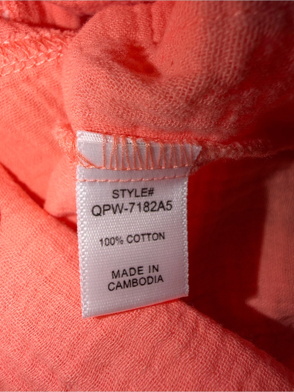 Zenana Outfitters Coral Gauze Tie-Shoulder Romper NWOT - Picture 9 of 9